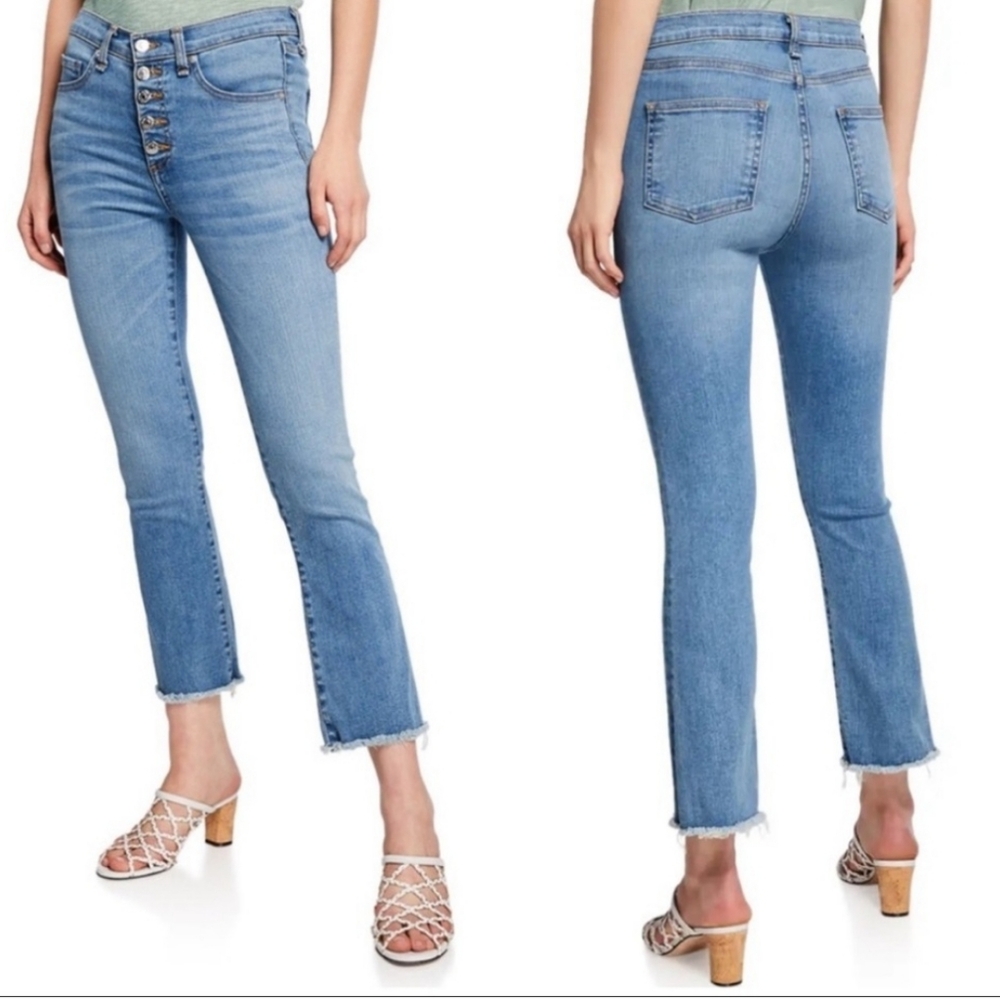 VERONICA BEARD Carolyn 10"  Baby Boot Jeans In Grotto Wash Sz 0